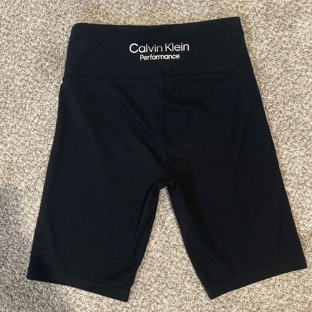 Calvin Klein Black Performance Biker Shorts